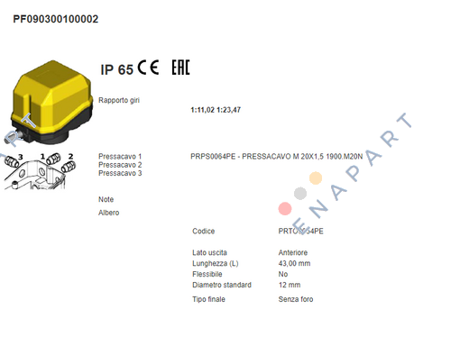 GF4C PF090300100002 Limit switch