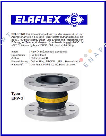 14126608 / ERV-G 100x150.16 Joints de dilatation en caoutchouc Configurator ERV